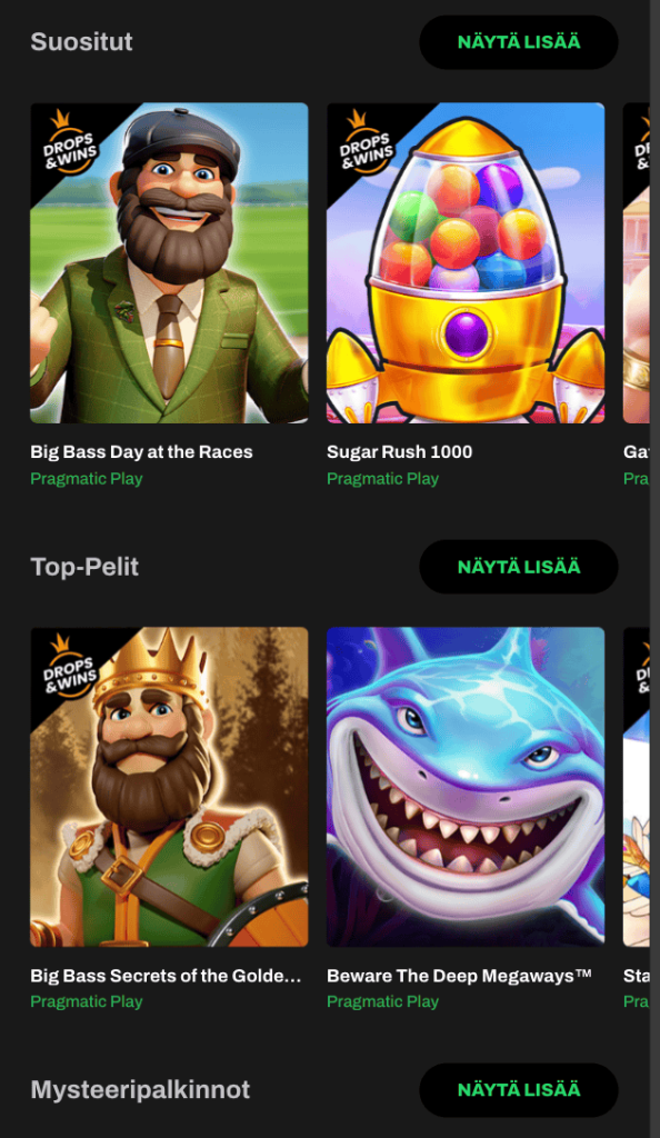 hillo-casino-pelivalikoimat