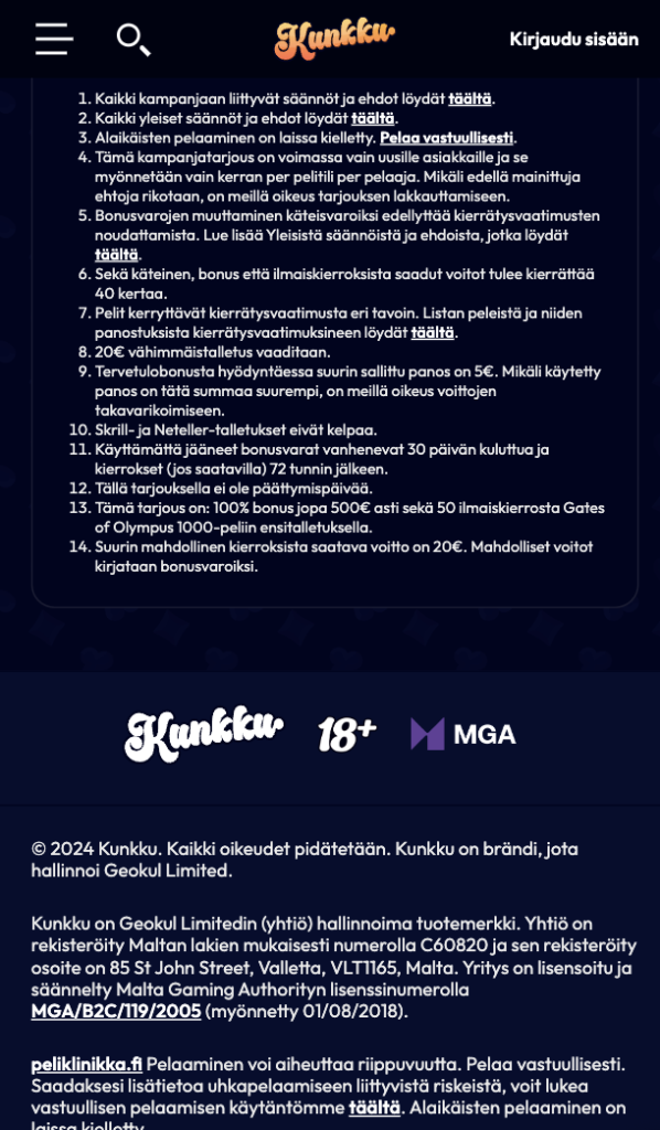 kunkku-kasino-luotettava